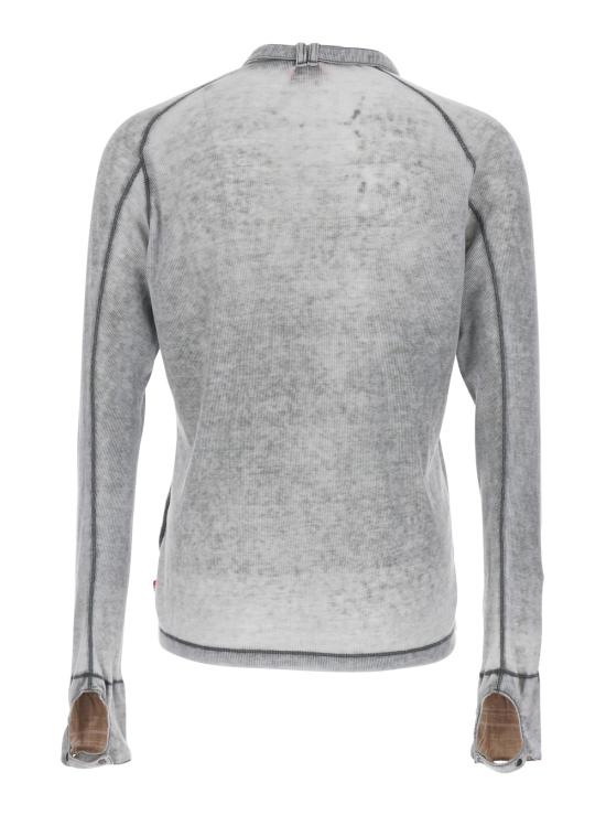 26SS 디젤 긴팔 티셔츠 A224280HGCQ9CY Grey - DIESEL