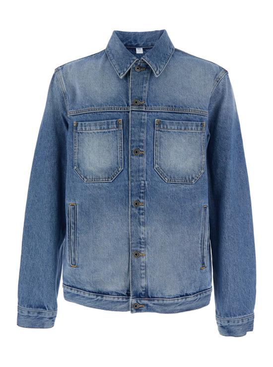 26SS 오프화이트 데님 자켓 44MYE09QS26D0024000 Blu