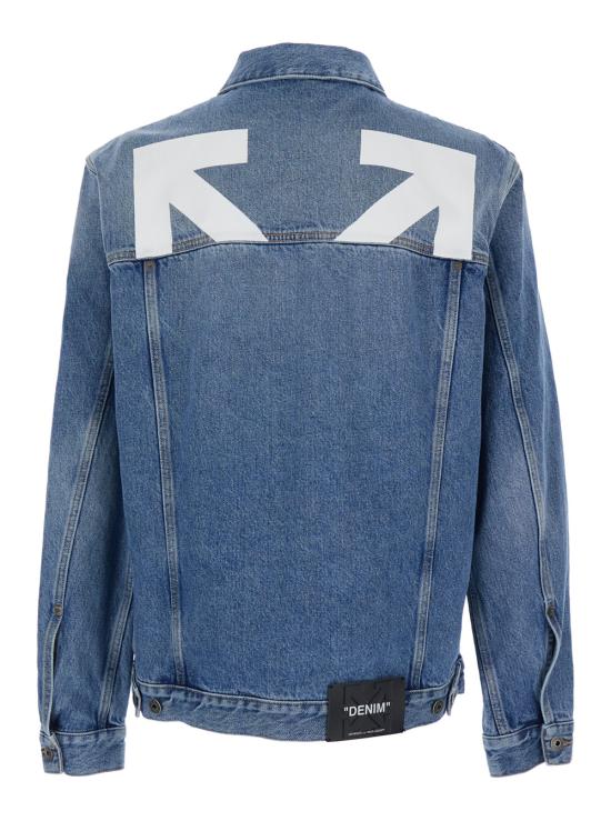 26SS 오프화이트 데님 자켓 44MYE09QS26D0024000 Blu - OFF WHITE