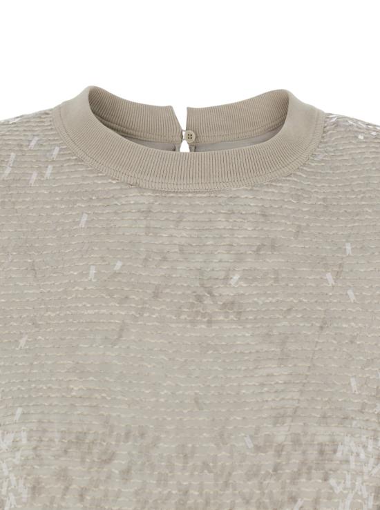 26SS 브루넬로 쿠치넬리 반팔 티셔츠 MF940HW300C4274 Beige - BRUNELLO CUCINELLI