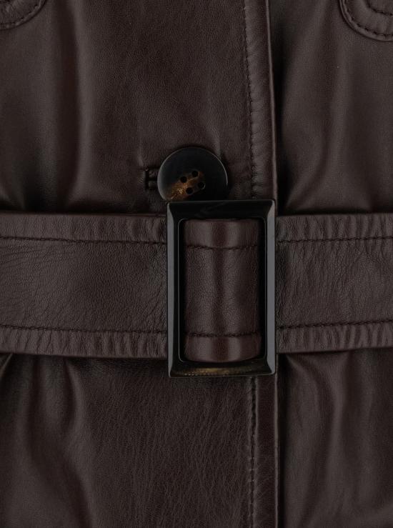 26SS 막스마라 스튜디오 가죽 자켓 2616471011600002 Brown - MAX MARA STUDIO