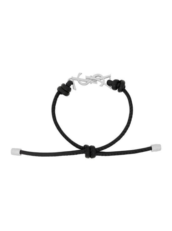 26SS 생로랑 브레이슬릿 861459AAEKF1000 Black - SAINT LAURENT
