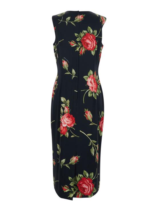 26SS 돌체앤가바나 미디 원피스 F6GASTFSICDHN5ZN Black - DOLCE & GABBANA