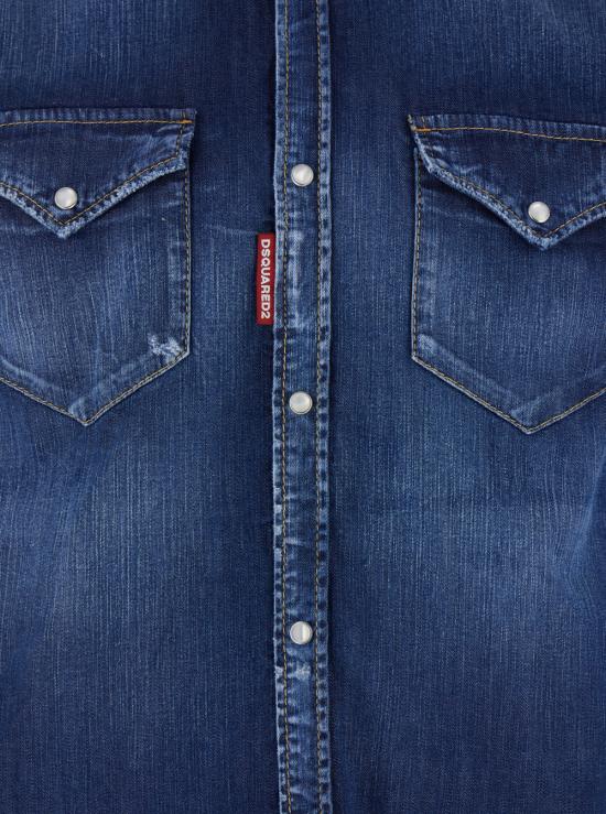 26SS 디스퀘어드2 데님 셔츠 S74DM0986S30341470 Blu - DSQUARED2