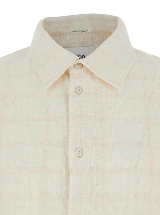 26SS 원 헌드레드 긴팔 셔츠 429514317CANNOLICREAM White - WON HUNDRED