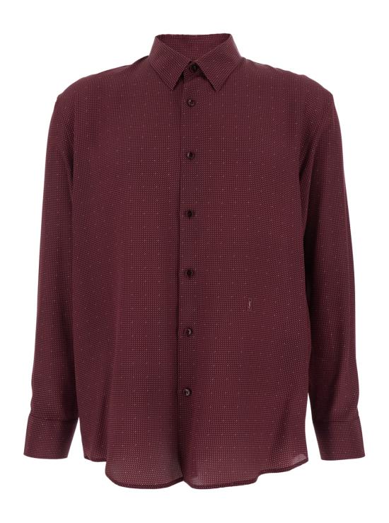 26SS 생로랑 긴팔 셔츠 860619Y2N596164 Bordeaux