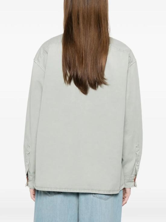 26SS 미우미우 셔츠 MK2018 1350F0089 Green - MIU MIU