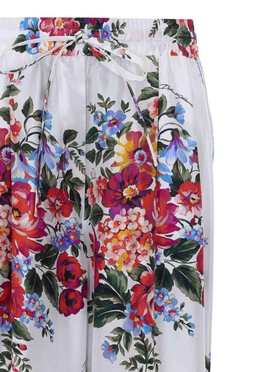 26SS 돌체앤가바나 팔라초 팬츠 FTDBNTIS11IHA5ZO White - DOLCE & GABBANA