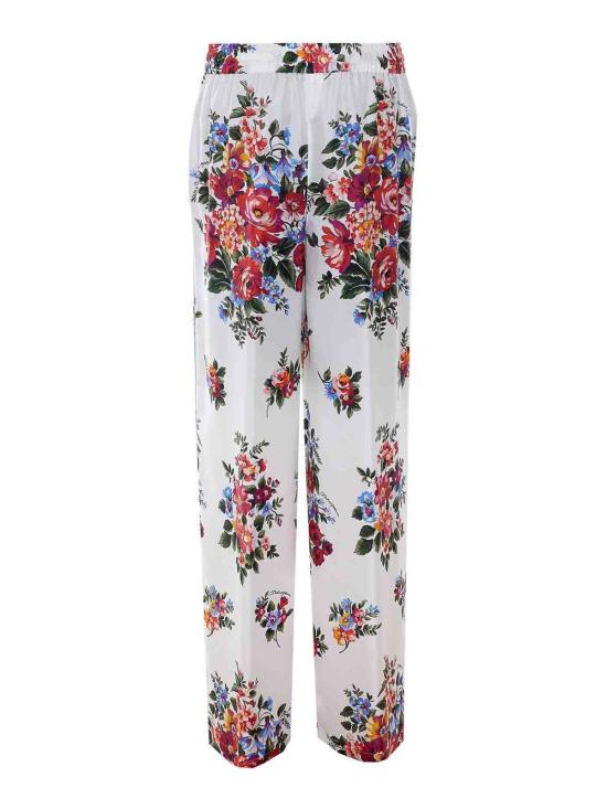 26SS 돌체앤가바나 팔라초 팬츠 FTDBNTIS11IHA5ZO White - DOLCE & GABBANA