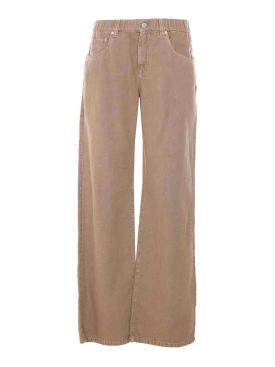 26SS 브루넬로 쿠치넬리 스트레이트 팬츠 ML996P4053C1799 Beige