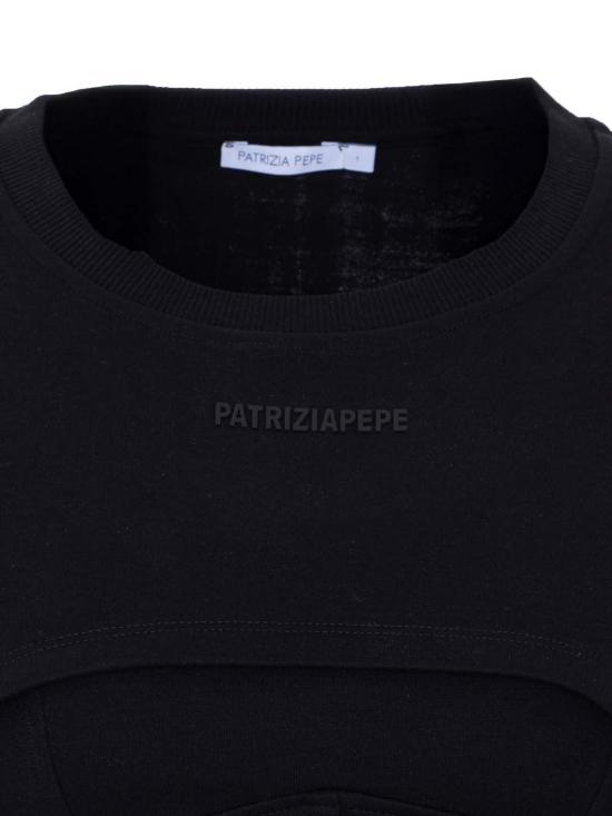 26SS 파트리지아페페 반팔 티셔츠 8M1770J391K103 Black - PATRIZIA PEPE