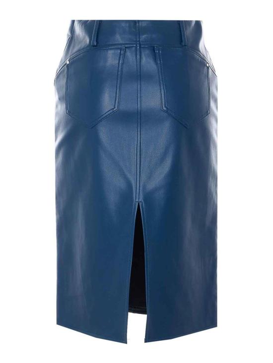 26SS 파트리지아페페 미디 스커트 8G0520E005CA97 Blue - PATRIZIA PEPE