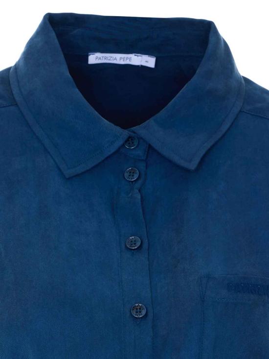 26SS 파트리지아페페 셔츠 8C0869A704CA97 Blue - PATRIZIA PEPE