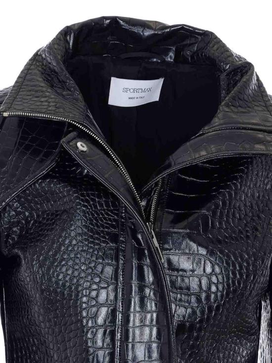 26SS 스포트막스 가죽 자켓 2612041081600002 Black - SPORTMAX