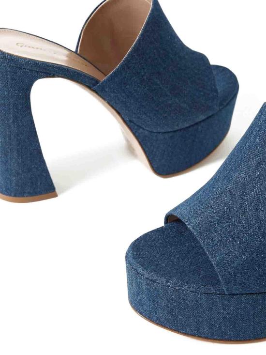  지안비토로시 뮬/슬리퍼 G1699070RICDEMDEMMIDB Blue - GIANVITO ROSSI