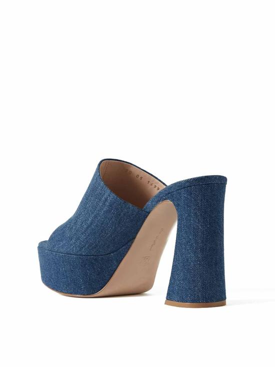  지안비토로시 뮬/슬리퍼 G1699070RICDEMDEMMIDB Blue - GIANVITO ROSSI