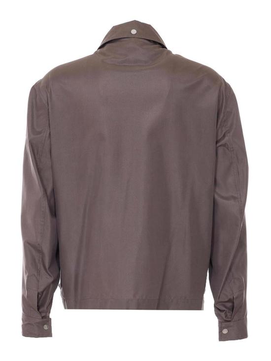 26SS 브루넬로 쿠치넬리 언라인드 멤브레인 실크 블루종 MZ4216570C1228 Beige - BRUNELLO CUCINELLI