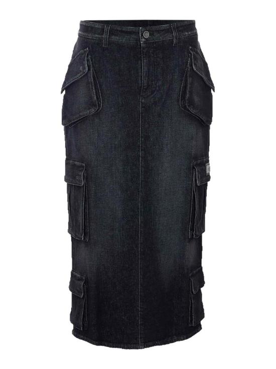 26SS 돌체앤가바나 미디 스커트 F4DCSDG8OS4S9001 Black