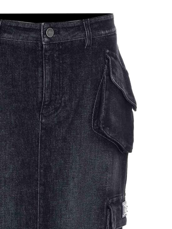 26SS 돌체앤가바나 미디 스커트 F4DCSDG8OS4S9001 Black - DOLCE & GABBANA