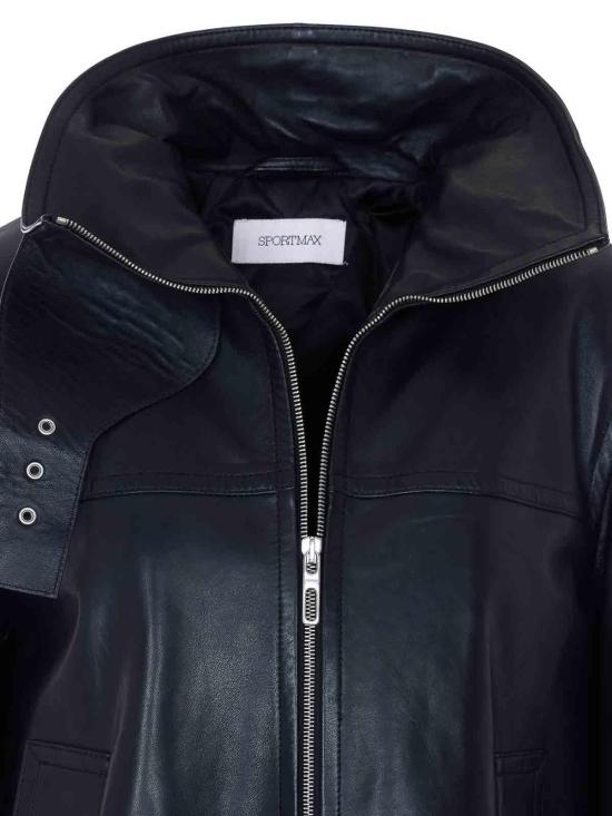 26SS 스포트막스 가죽 자켓 2612441021600002 Black - SPORTMAX