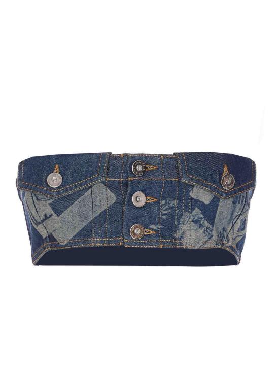 26SS 장 폴 고티에 민소매 티셔츠 BR014D02757 Blue