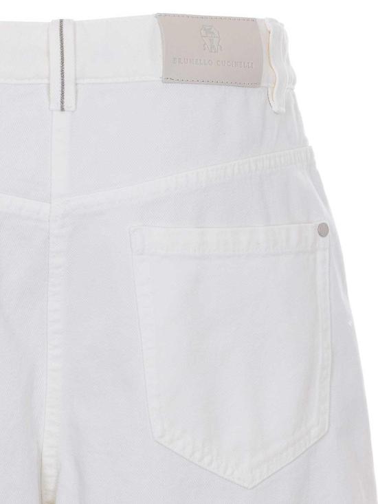 26SS 브루넬로 쿠치넬리 스트레이트 팬츠 M0H81P4059C1101 White - BRUNELLO CUCINELLI