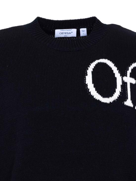 26SS 오프화이트 스웨터 OMHE20QS26KNI0010001 Black - OFF WHITE