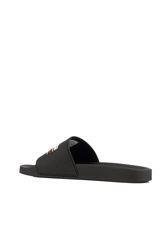 26FW 발렌시아가 풀 슬라이드 샌들 776818W1S80 1096 BLACK WHITE RED - BALENCIAGA