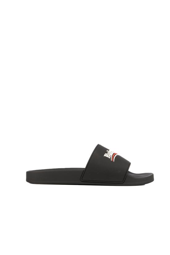 26FW 발렌시아가 풀 슬라이드 샌들 776818W1S80 1096 BLACK WHITE RED