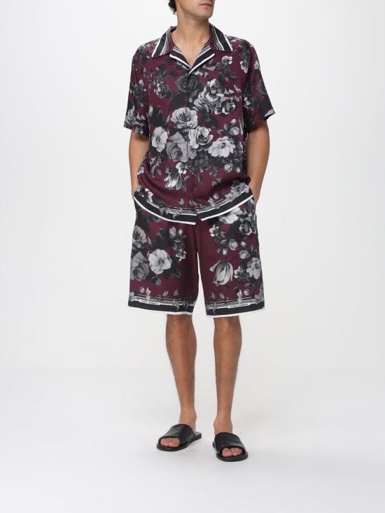 26SS 돌체앤가바나 반팔 셔츠 G5KS3THI10N HR5SV Burgundy - DOLCE & GABBANA