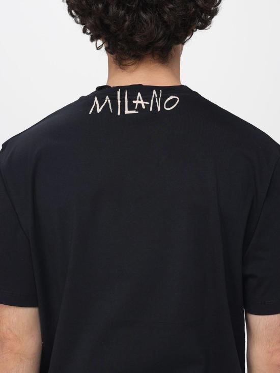 26SS 저스트까발리 반팔 티셔츠 80OAHE21CJ110 899 Black - JUST CAVALLI