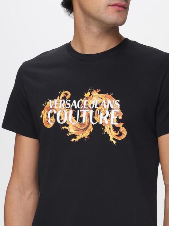 26SS 베르사체 반팔 티셔츠 80GAHE02CJ00E G89 Black - VERSACE