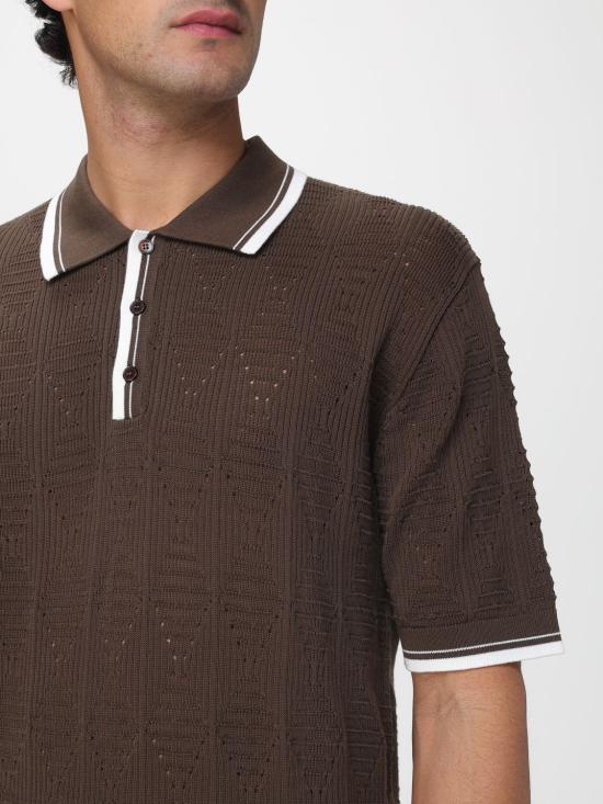 26SS 라니우스 폴로 티셔츠 S6LAMAKP009 920 Brown - LANEUS