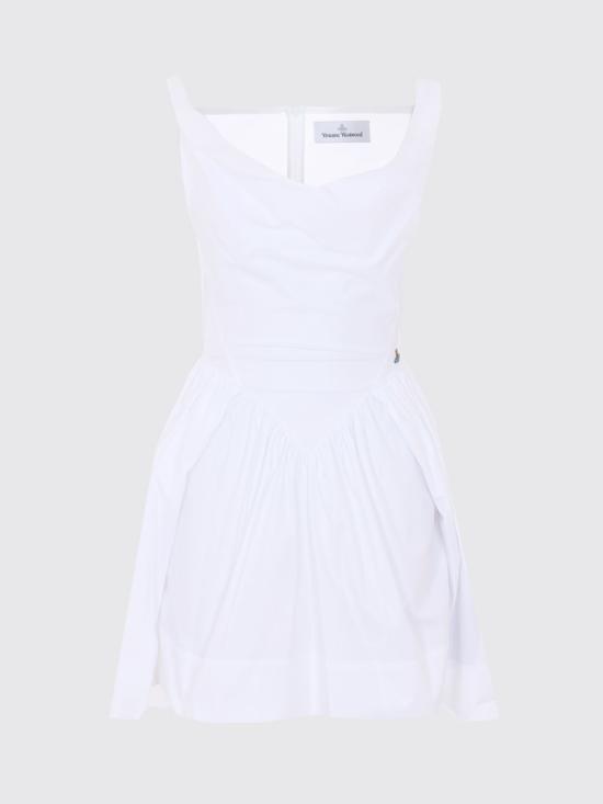 26SS 비비안웨스트우드 롱 원피스 1101039HW009Q A401 White - VIVIENNE WESTWOOD