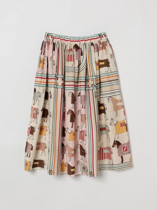 26SS [키즈] 펜디 스커트 JFE199AVVY F0B8F Multicolor - FENDI