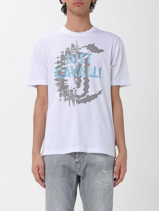 26SS 저스트까발리 반팔 티셔츠 80OAHE27CJ110 003 White