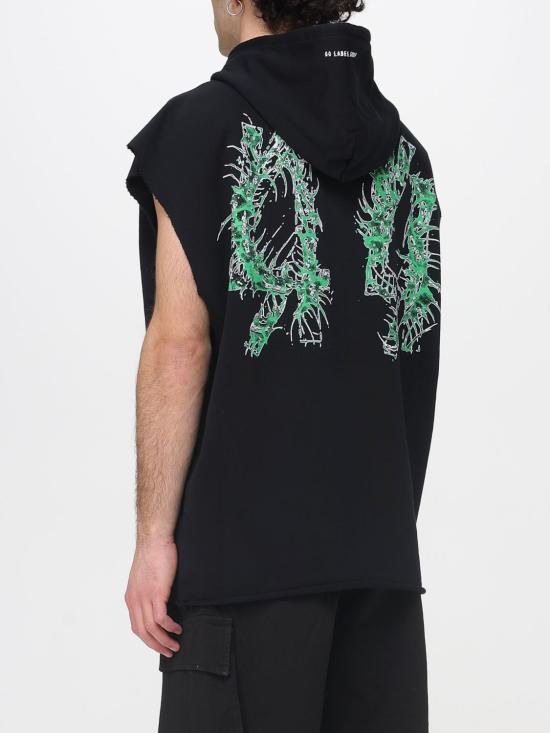 26SS 44레이블 긴팔 티셔츠 B0030578F580 P767 Black - 44 LABEL