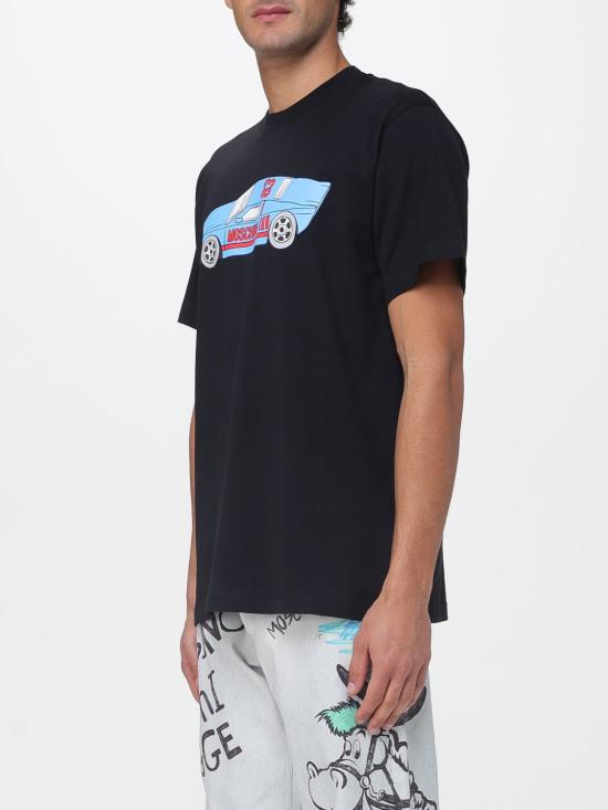 26SS 모스키노 반팔 티셔츠 07030241 1555 Black - MOSCHINO