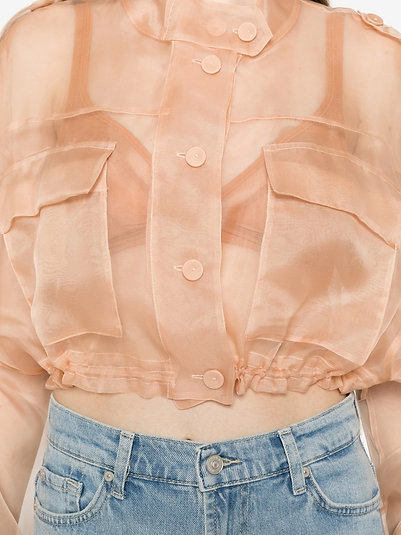 26SS 핑코 코트 106603A2DJ Q35 Rosa mogano - PINKO