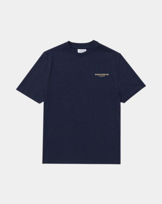 26SS 에드몬드 스튜디오 반팔 티셔츠 MELOMANIAC PLAIN NAVYNAVY Blue