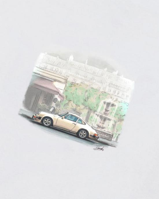 26SS 에드몬드 스튜디오 반팔 티셔츠 CHASSING CLASSICS PLAIN WHITEWHITE White - EDMMOND STUDIOS