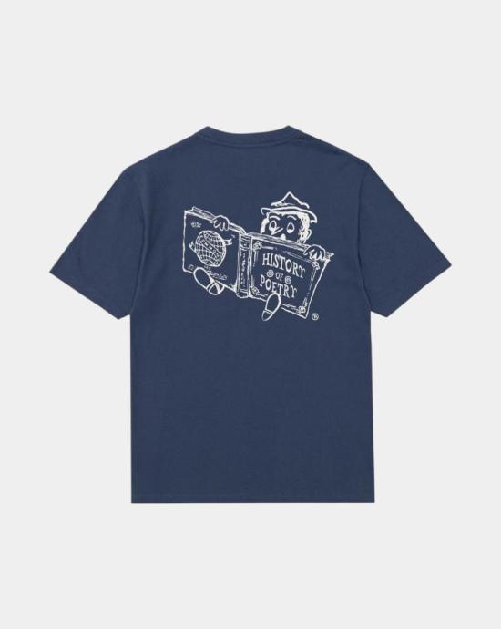 26SS 에드몬드 스튜디오 반팔 티셔츠 BOOKSTORE PLAIN DK BLUEBLUE Blue - EDMMOND STUDIOS