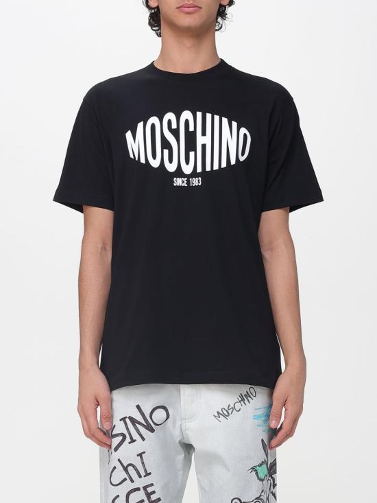 26SS 모스키노 반팔 티셔츠 07020241 1555 Black