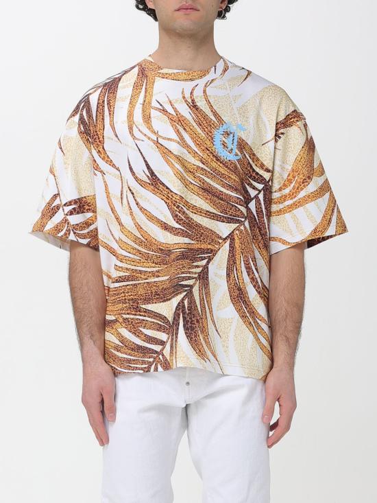 26SS 저스트까발리 반팔 티셔츠 80OAHE02CJ118 R79 Brown