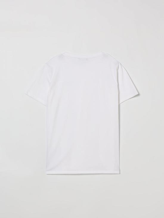 26SS [키즈] 발망 티셔츠 BY8R31Z3672 100CE White 1 - BALMAIN