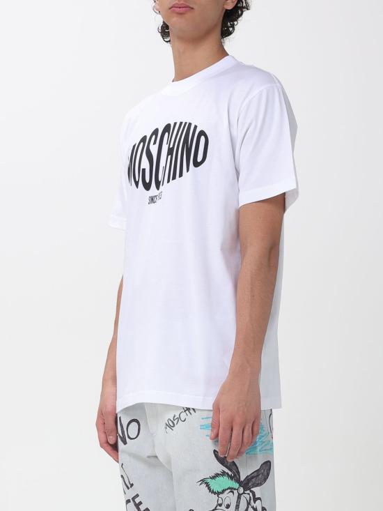 26SS 모스키노 반팔 티셔츠 07020241 1001 White - MOSCHINO