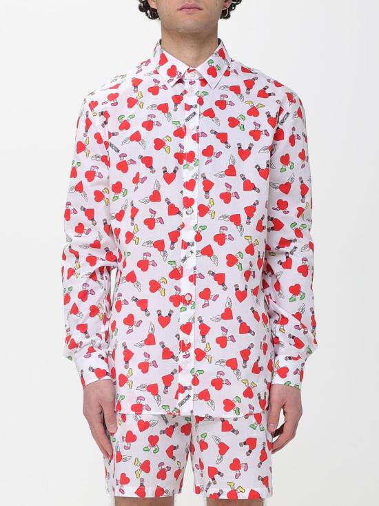 26SS 모스키노 긴팔 셔츠 02170259 1001 White