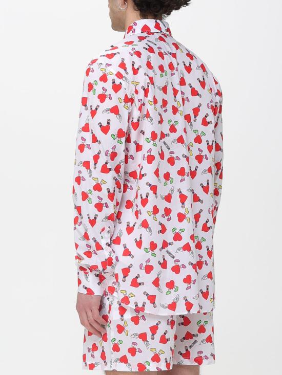 26SS 모스키노 긴팔 셔츠 02170259 1001 White - MOSCHINO