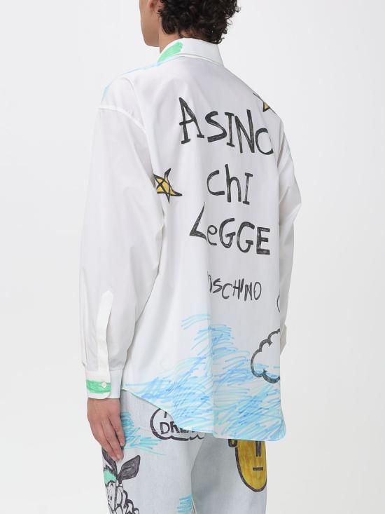 26SS 모스키노 긴팔 셔츠 02390268 2888 White - MOSCHINO