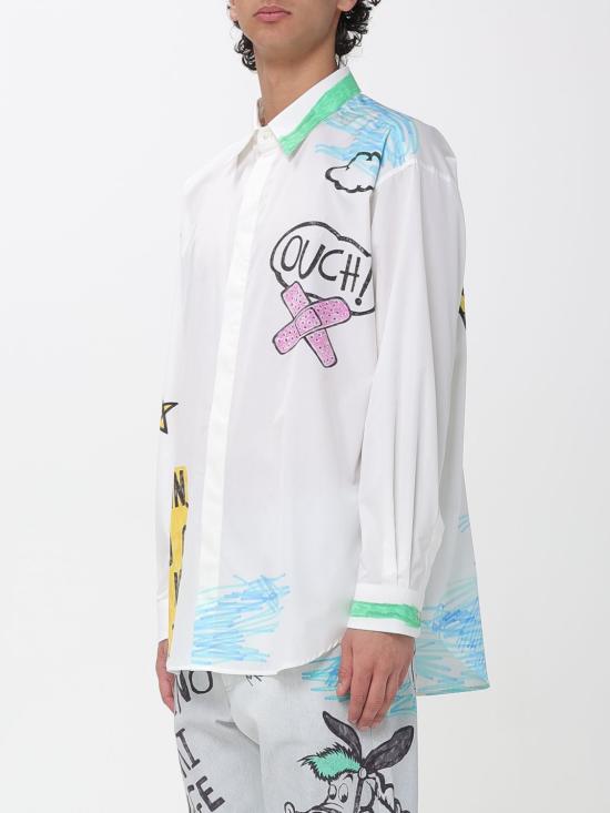 26SS 모스키노 긴팔 셔츠 02390268 2888 White - MOSCHINO